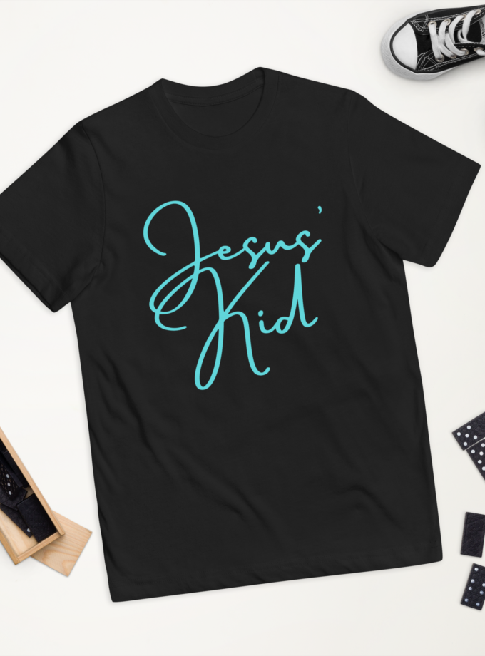 Jesus Kid Blue Childrens Tshirt