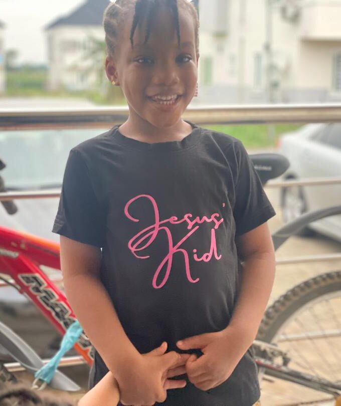 Jesus Kid Pink Childrens Tshirt